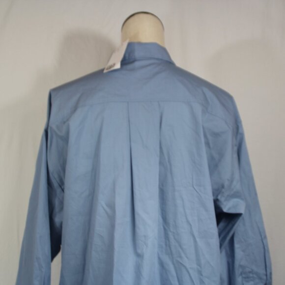 H&M Shirt Women's S Blue Button Up Collared Long Sleeve Cotton Casual Oversized - Picture 6 of 9